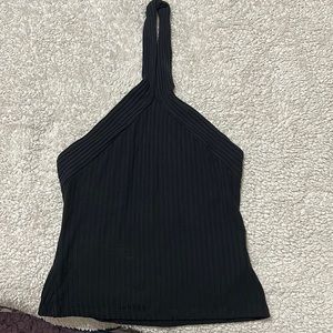 Women’s black halter top